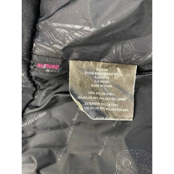 Volcom Nimbus Jacket Women Small Brown Green Ski Y2K Snowboard Waterprof A001473 - Picture 4 of 6